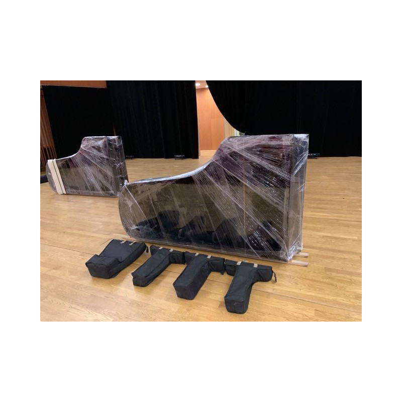 Transport covers for piano legs and lyre