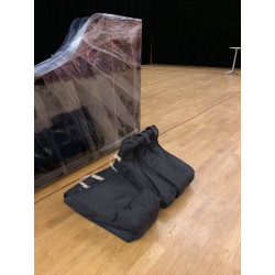 Transport covers for piano legs and lyre