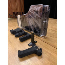 Transport covers for piano legs and lyre