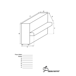 Protective cover for piano, waterproof