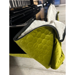 Quilted velvet upright piano cover